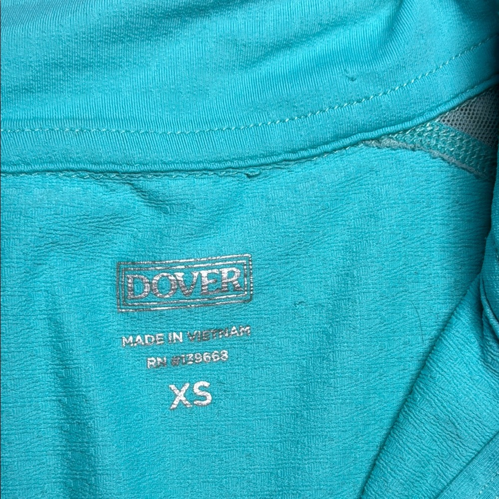 Dover riding sport blue/green sleeveless riding top size XS - Picture 3 of 12